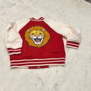 Red and White Varsity Jacket